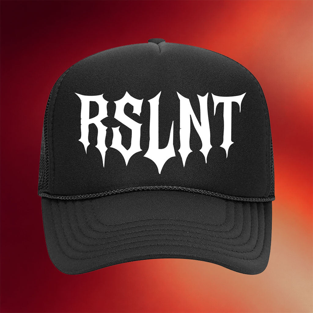 RSLNT Los Angeles Merch 2026 RSLNT Logo Trucker Hat Black Unique Gifts For Boyfriend - Merchluma
