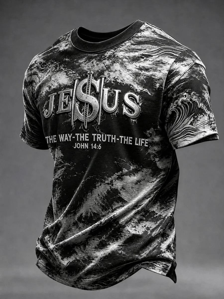 Jesus The Way The Truth The Life T-Shirt Christian Faith Merch Gifts For Fall Apparel - Merchluma