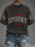 Spooky Season T-Shirt Halloween Witch Merch Unique Gift For Women - Merchluma