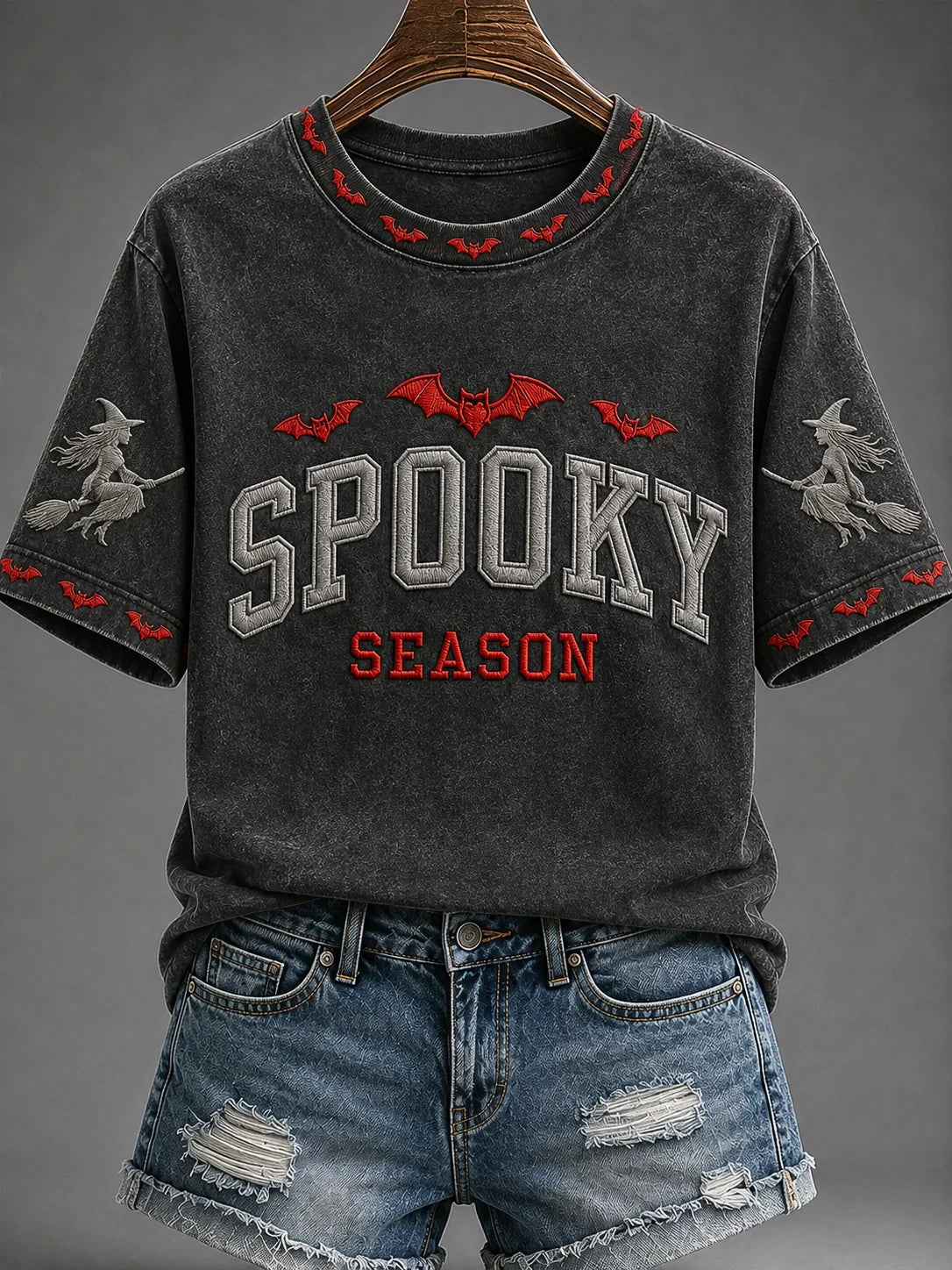 Spooky Season T-Shirt Halloween Witch Merch Unique Gift For Women - Merchluma