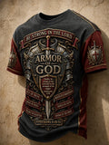 Be Strong In The Lord Armor Of God T-Shirt Christian Armor Shirt Halloween Apparel For Him - Merchluma