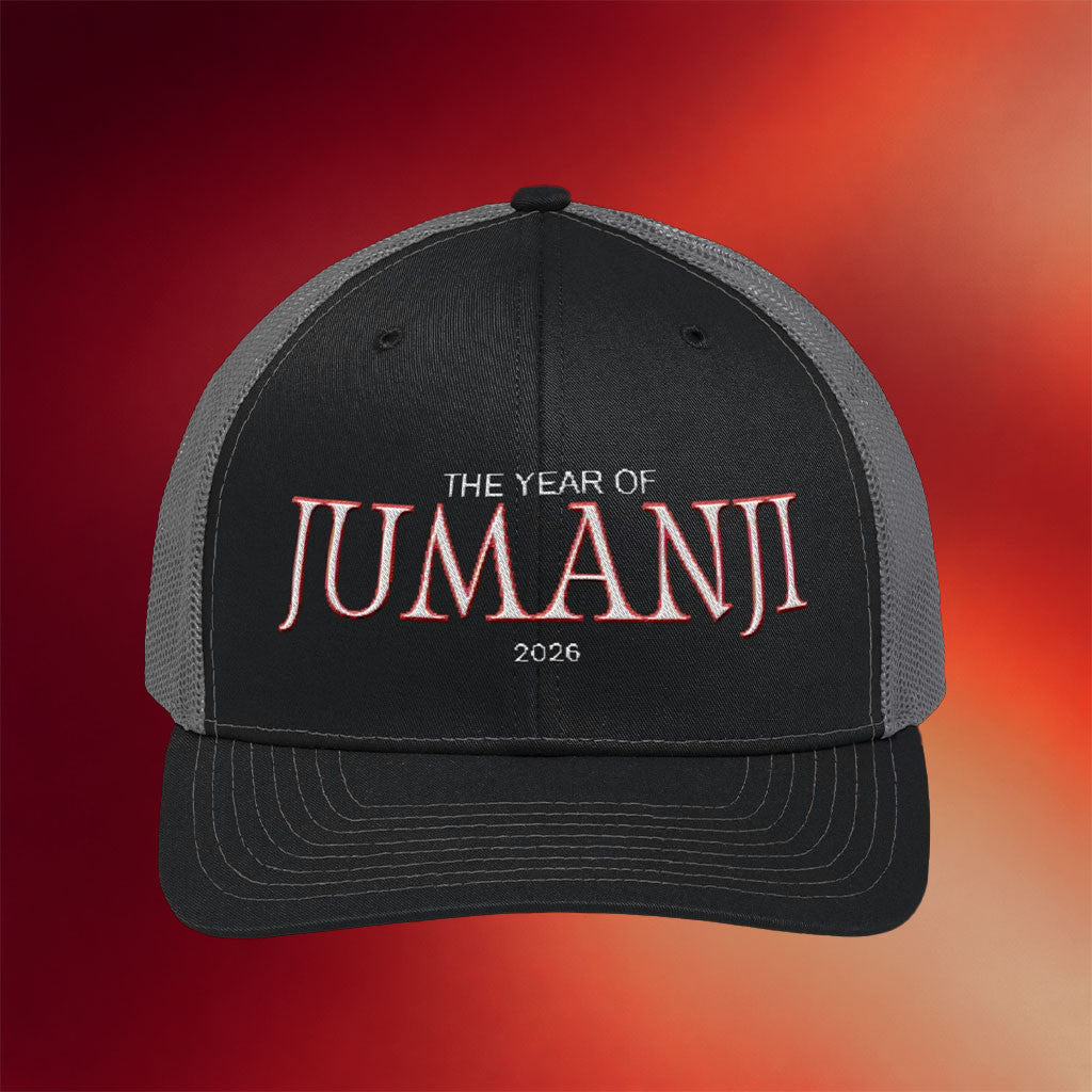 Team Jumanji Merch Embroidered The Year Of Jumanji Trucker Hat Birthday Gift Ideas For Boyfriend - Merchluma