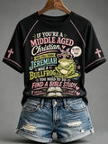 Middle Aged Christian Jeremiah Was A Bullfrog T-Shirt Christian Frog Shirt Gifts - Merchluma