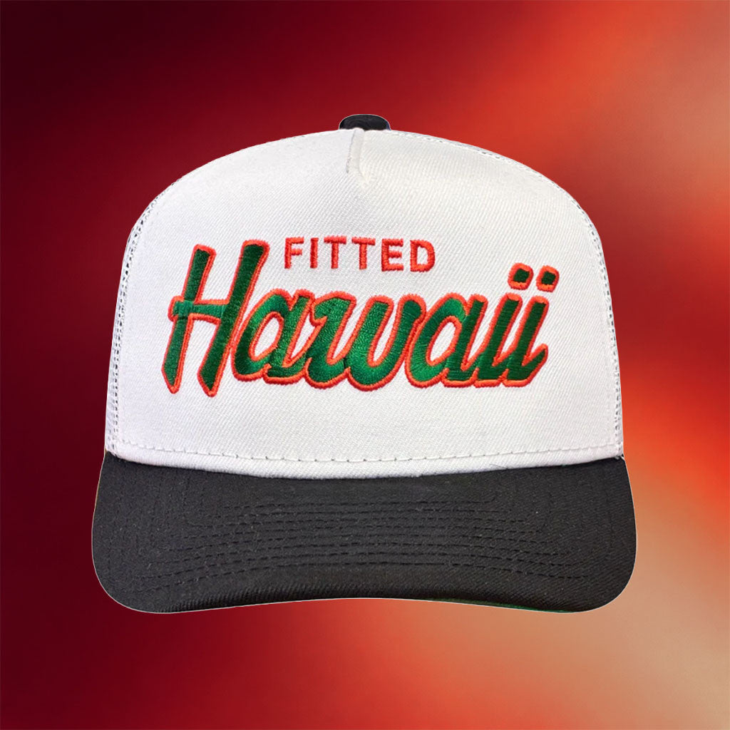 Fitted Hawaii Merch 2026 Fitted Hawaii Trucker Hat Embroidered Gifts For Brothers - Merchluma