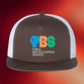 PBS Merch PBS 1970's Full Color Logo Trucker Snapback Hat Awesome Father's Day Gifts - Merchluma