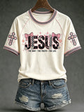 Jesus The Way The Truth The Life T-Shirt Christian Faith Merch Unique Gifts For Women - Merchluma