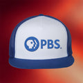 PBS Merch 2026 PBS Blue Logo Trucker Snapback Hat Stepdad Gifts For Father's Day - Merchluma