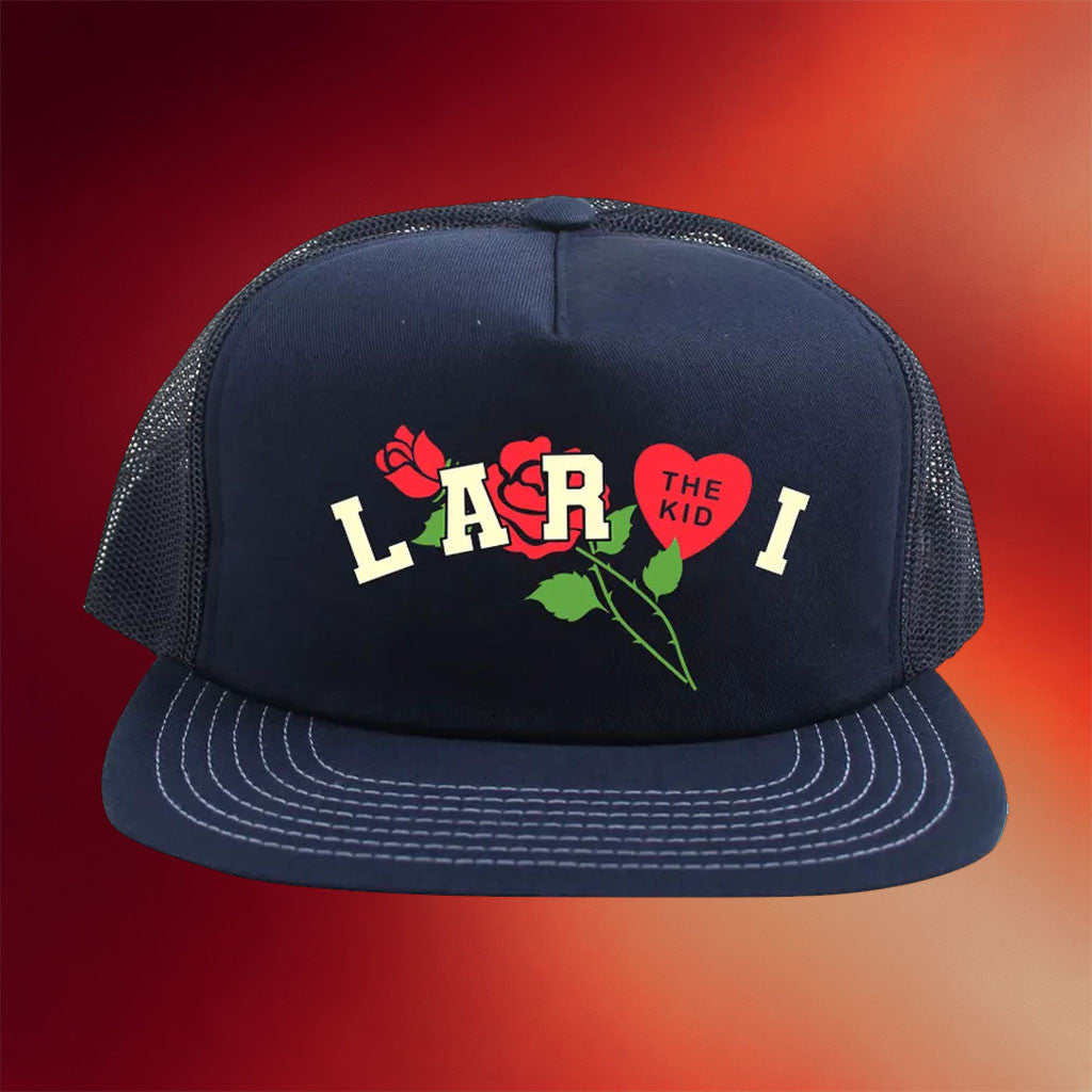 The Kid LAROI Merch The Kid LAROI Logo Trucker Snapback Hat Gift Ideas For Music Lovers - Merchluma