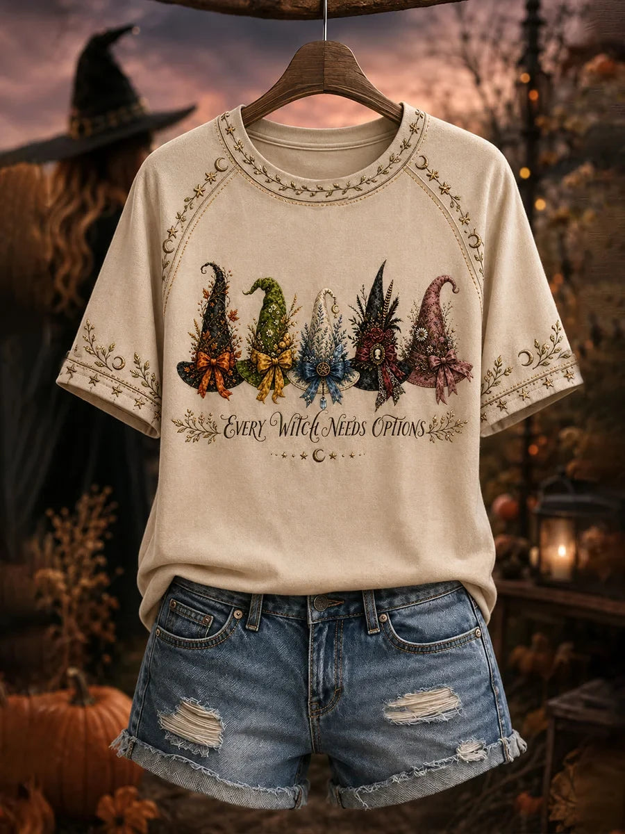 Every Witch Needs Options T-Shirt Halloween Witch Shirt Unique Birthday Gift For Women - Merchluma