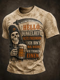 Hello Dunkelheit Alte Freundin T-Shirt Grim Reaper Beer Tee Gifts For Him - Merchluma