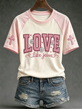Love Like Jesus T-Shirt Christian Faith Tee Birthday Presents For Women - Merchluma