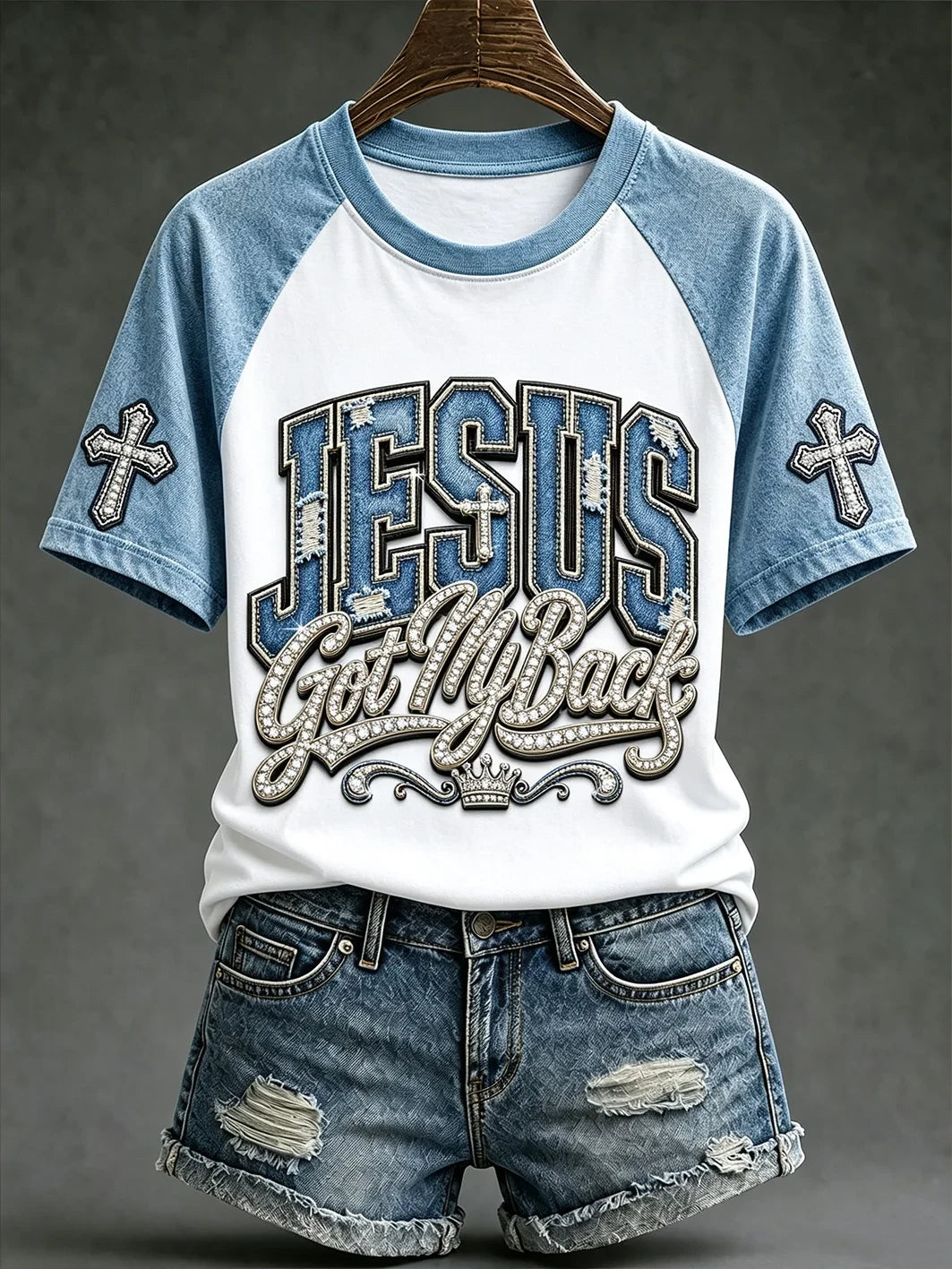 Jesus Got My Back T-Shirt Christian Faith Shirt Unique Birthday Gift For Women - Merchluma