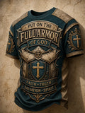 Put On The Full Armor Of God T-Shirt Christian Faith Tee Birthday Present For Men - Merchluma