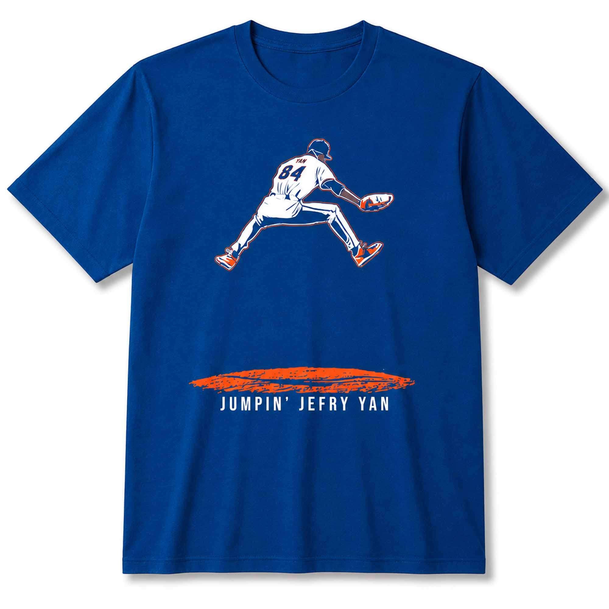 Jumpin Jefry Yan T-Shirt Juan Lagares New York Mets Merch Present For Baseball Lovers - Merchluma
