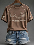 For I Know The Plans I Have For You T-Shirt Christian Butterfly Tee Birthday Gifts For Women - Merchluma