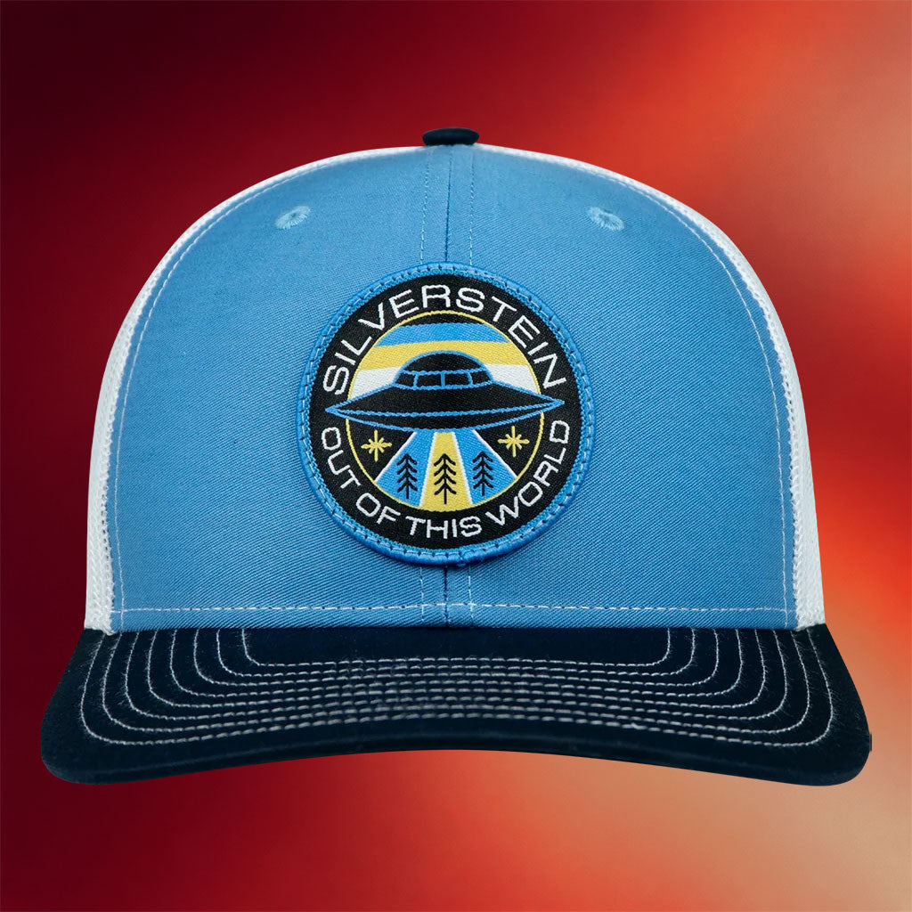 Silverstein Merch Embroidered UFO Trucker Hat Gifts For Band Fans - Merchluma