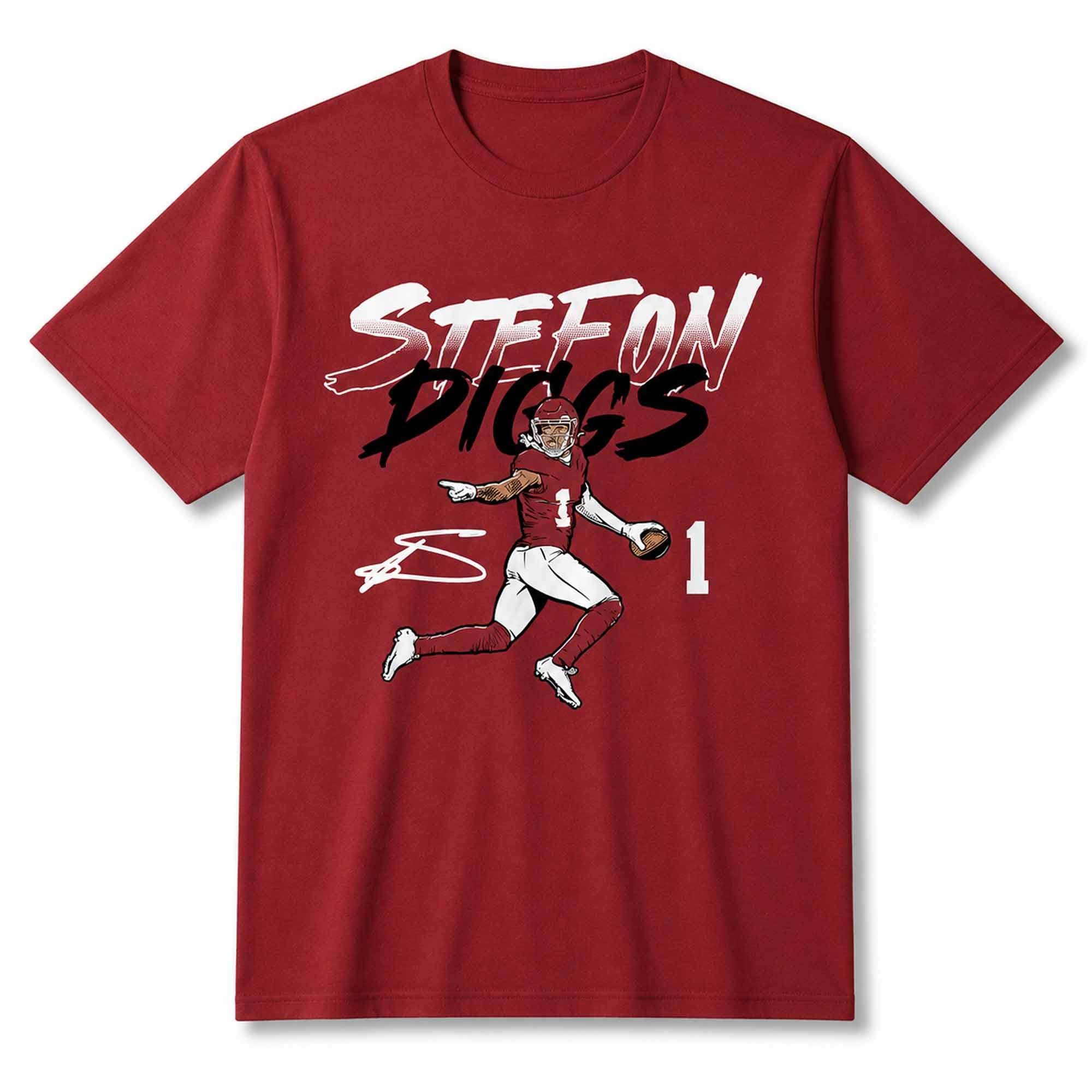 Stefon Diggs Washington Name And Number Pose Shirt Washington Commanders Merch Fan Gifts - Merchluma