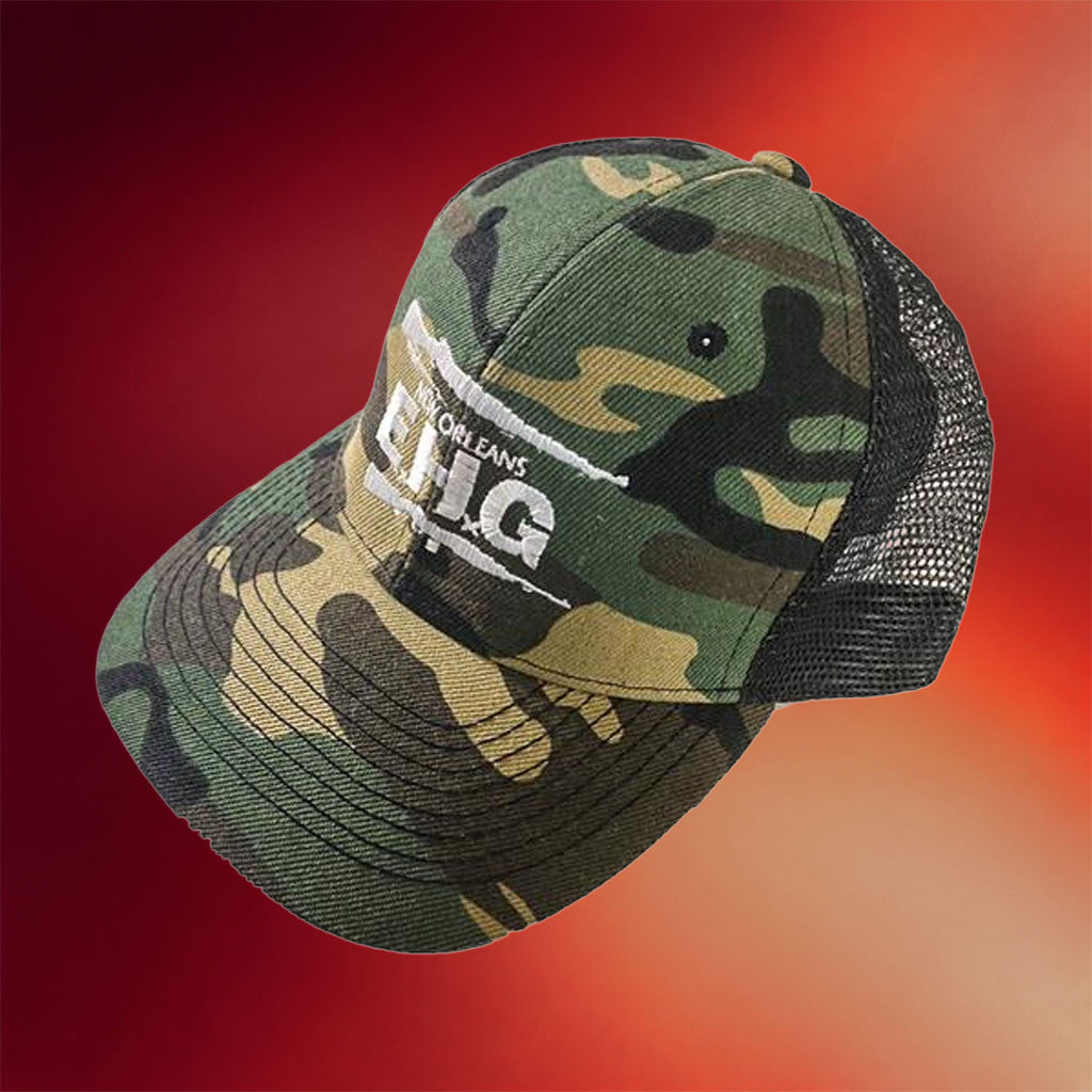Eyehategod Merch Embroidered EYEHATEGOD Camo Trucker Hat Gifts For Band Fans - Merchluma