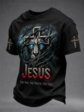 Jesus The Way The Truth The Life T-Shirt Christian Lion Tee Lover Gift Ideas - Merchluma