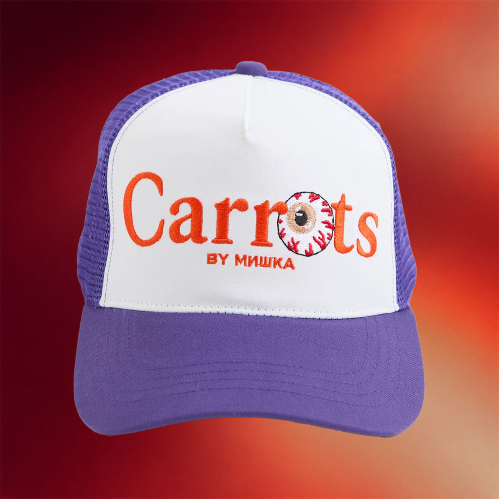 Mishka NYC Merch Mishka Carrots Trucker Hat Embroidered Unique Gifts For Sisters - Merchluma