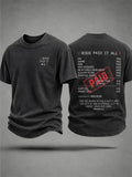Jesus Paid It All T-Shirt Christian Cross Faith Clothing Gift For Him - Merchluma