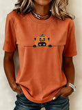 Black Cat In Pumpkin T-Shirt Halloween Cat Merch Cute Outfit Gift - Merchluma
