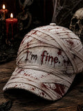 Im Fine Halloween Hat Bloody Gothic Fun Cap Spooky Gifts For Brother - Merchluma