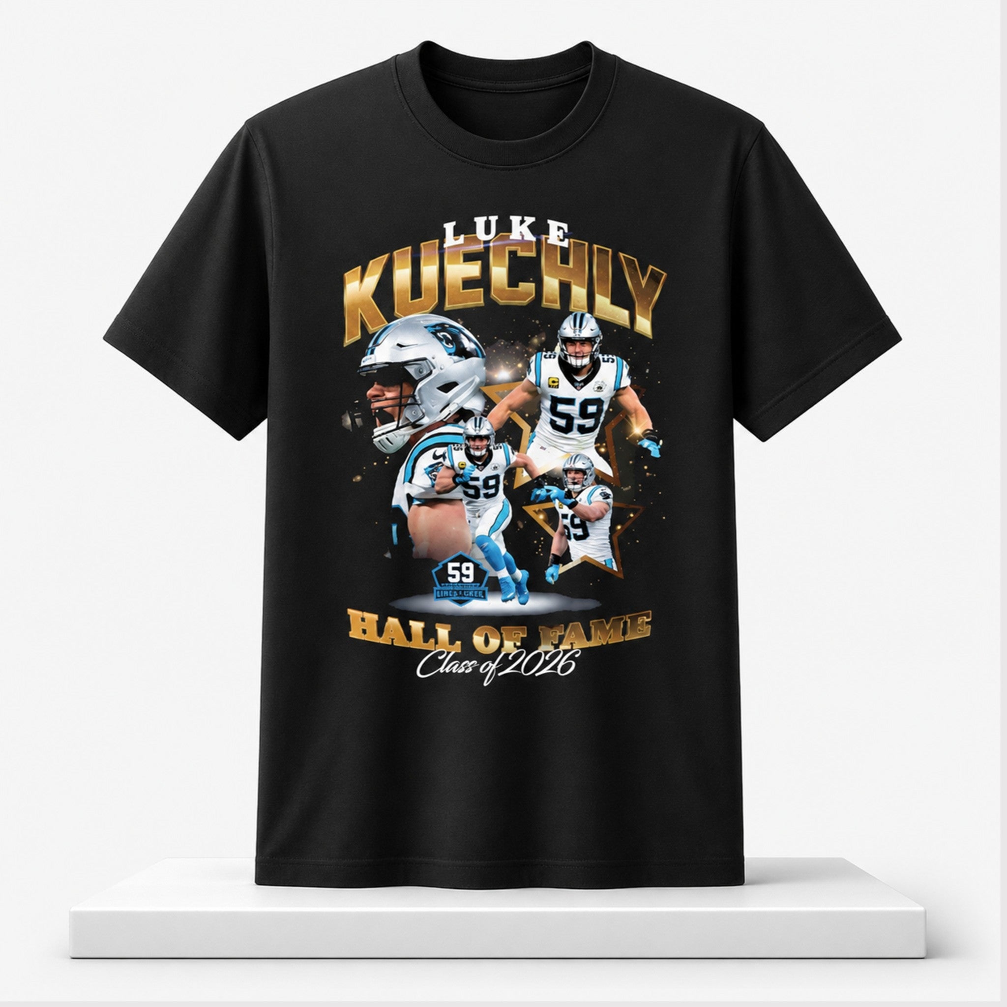 Luke Kuechly Football Hall Of Fame Class Of 2026 Shirt Carolina Carolina Merch Gift For Fans - Merchluma
