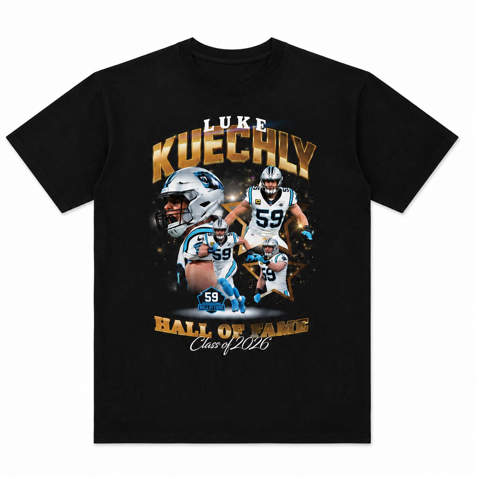 Luke Kuechly Football Hall Of Fame Class Of 2026 Shirt Carolina Panthers Merch Fan Gifts - Merchluma