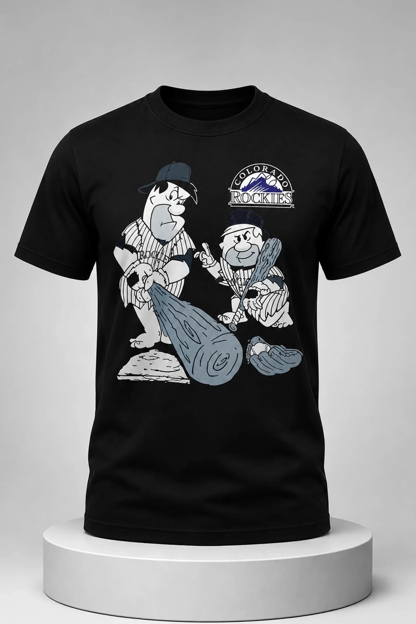 Rockies Mickey Moniak Rockies Flintstones Shirt Colorado Rockies Merch Baseball Fan Gifts - Merchluma