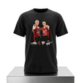 Sophie Cunningham And Caitlin Clark Indy Shirt Signed Indiana Fever Merch Basketball Fan Gear - Merchluma