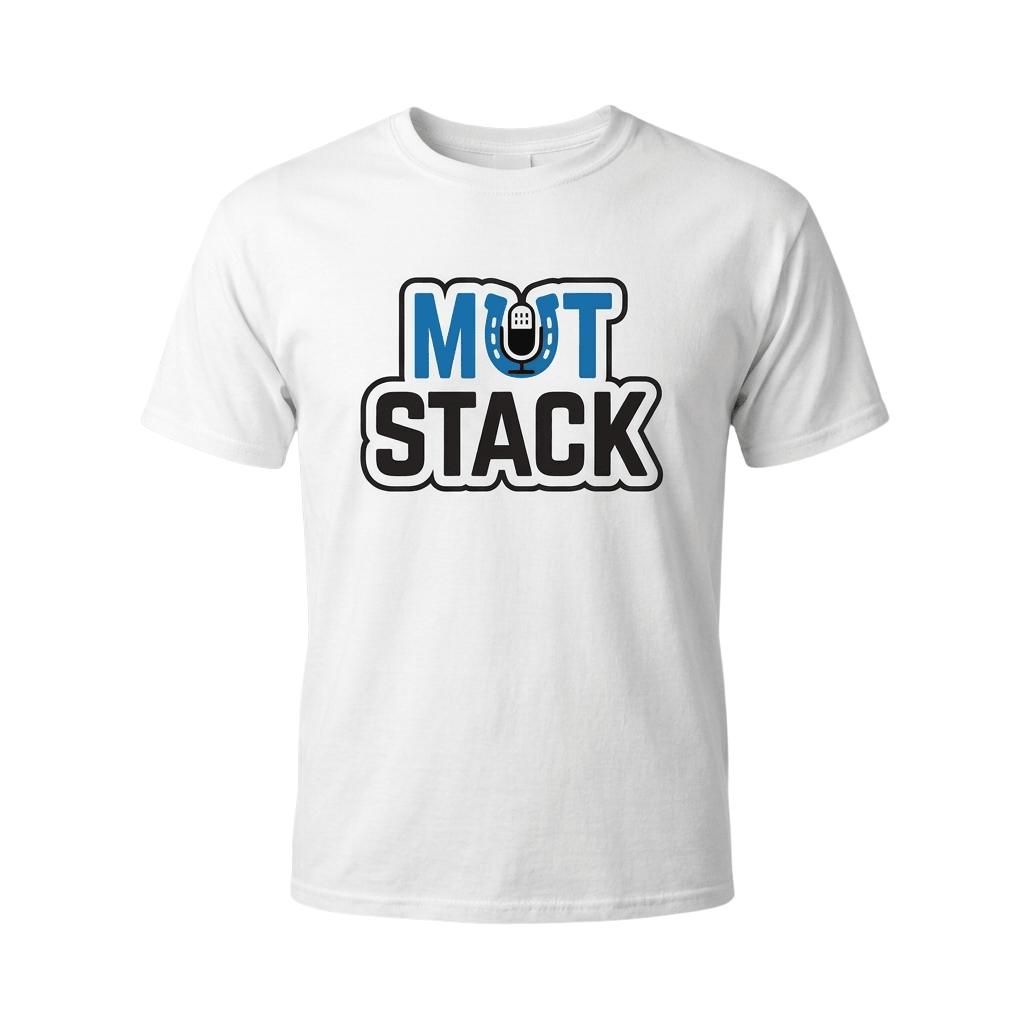 MutStack T-Shirt White Podcast Graphic Tee Unique Gifts For Husband - Merchluma
