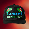 Billy Strings Merch Hooked On Billy Strings Trucker Snapback Hat Gifts For Music Enthusiasts - Merchluma