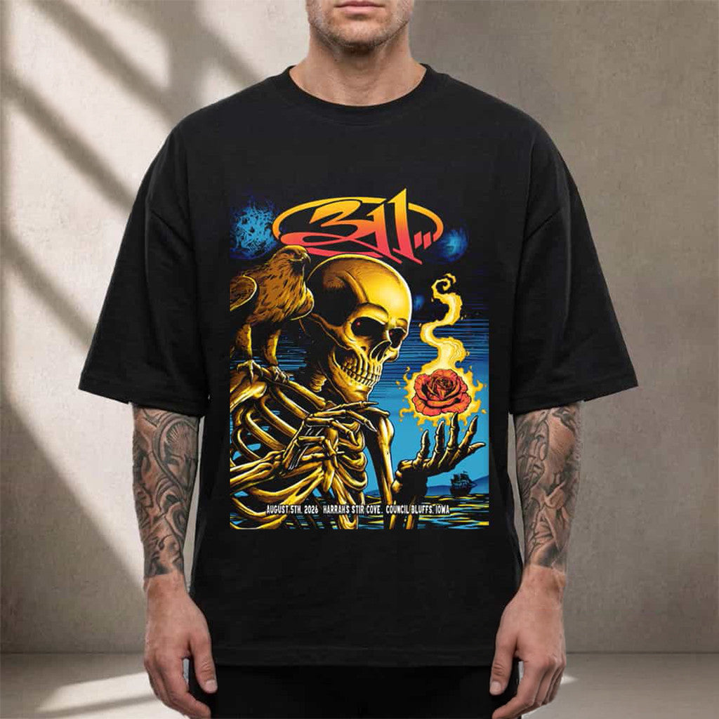 311 Band Council Bluffs Iowa 2026 Event Poster Shirt So Glad You Made It Tour Tee 311 Merch - Merchluma