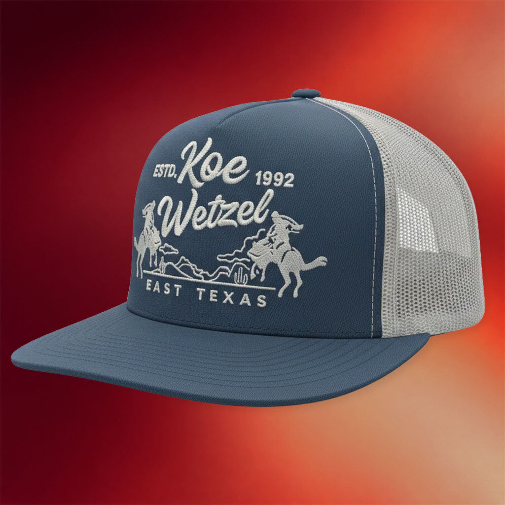 Koe Wetzel Merch 2026 Rope And Ride Snapback Trucker Hat Music Related Gifts For Guys - Merchluma