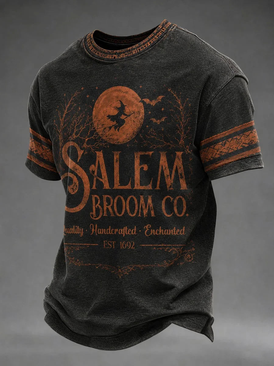 Salem Broom Company T-Shirt Quality Handcrafted Enchanted Clothes Gift For Brother - Merchluma