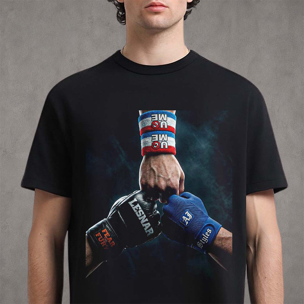 John Cena Pay Tribute To Brock Lesnar And AJ Styles First Pump T-Shirt Gift For Dad - Merchluma