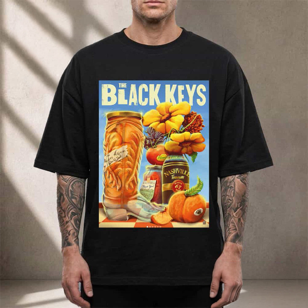 The Black Keys Nashville TN 2026 Peaches N Kream World Tour T-Shirt The Black Keys Merch Gifts - Merchluma
