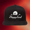 Alamo Drafthouse Merch HappyLand Black Twill Snapback Hat Embroidered Gifts For Son - Merchluma
