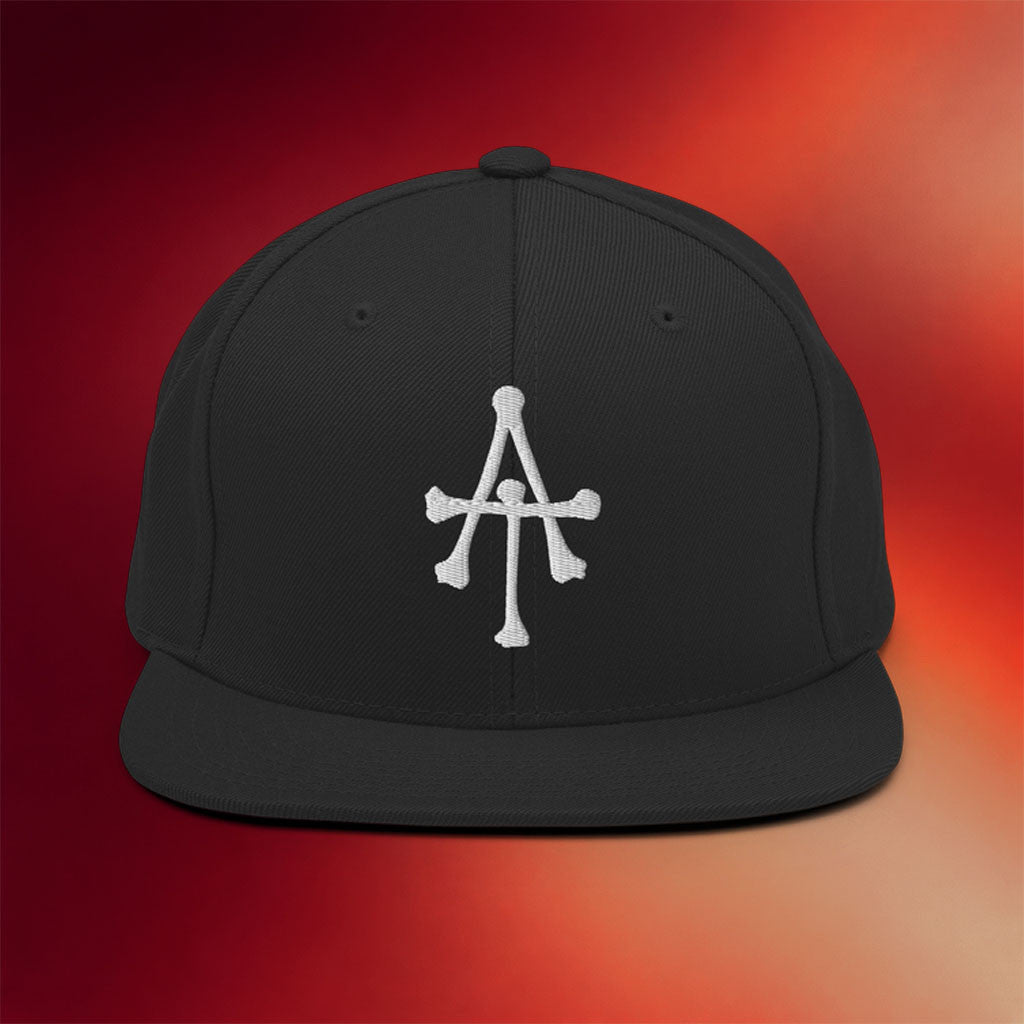 Amory's Tomb Merch White Bones Embroidered Snapback Hat AT Hat Birthday Gift For Husband - Merchluma