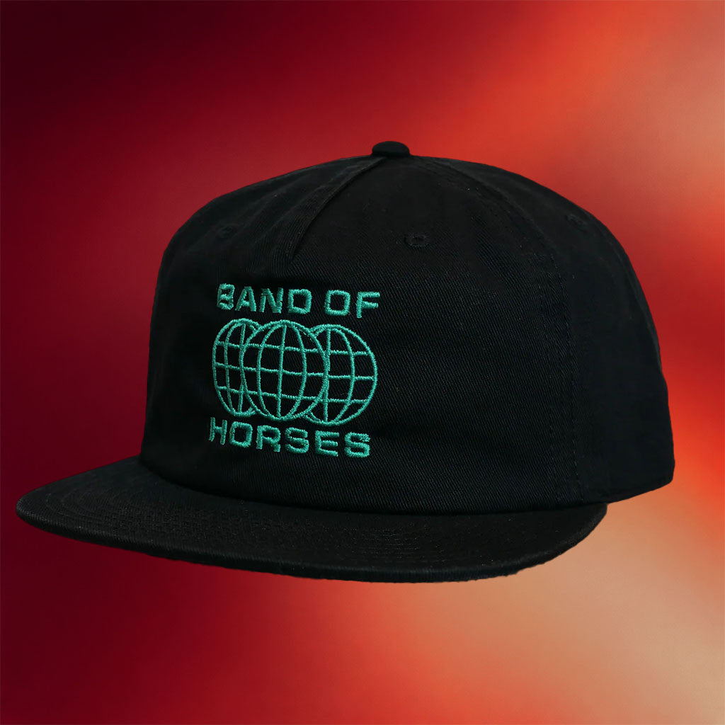 Band Of Horses Merch Globe Snapback Hat Embroidered Band Of Horses Hat Gifts For Fans - Merchluma