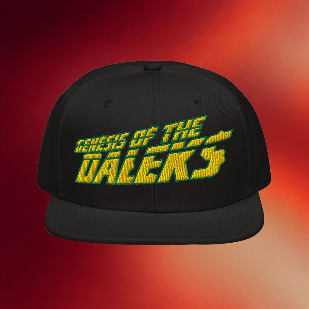 BBC Merch Doctor Who Embroidered Snapback Hat Genesis Of The Daleks Hat Gifts For Son - Merchluma