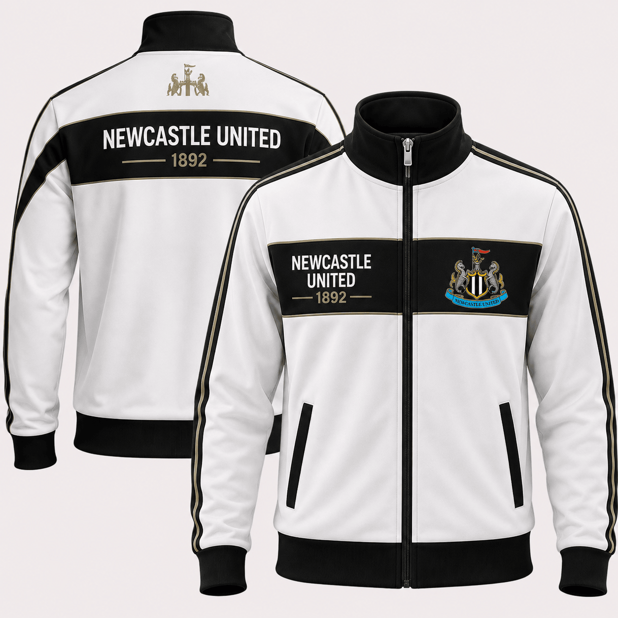 Newcastle 2026 Stand Collar Jacket Newcastle United FC Merch Gift For Husband - Merchluma