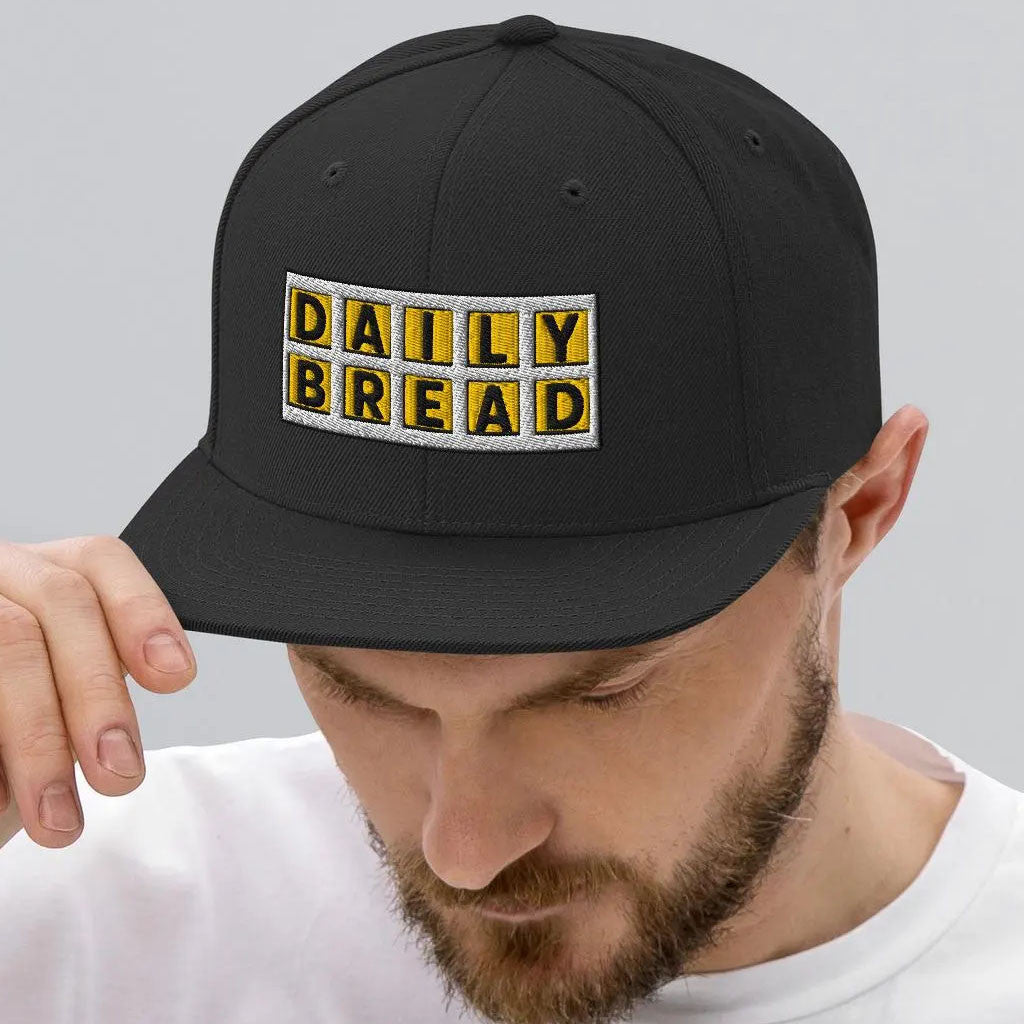 Daily Bread Merch Daily Bread Waffle Logo Snapback Hat Embroidered Gifts For Husband - Merchluma