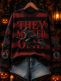 162 They Messed One Sweatshirt Ladies Halloween Clothes Apparel Gift For Friends - Merchluma