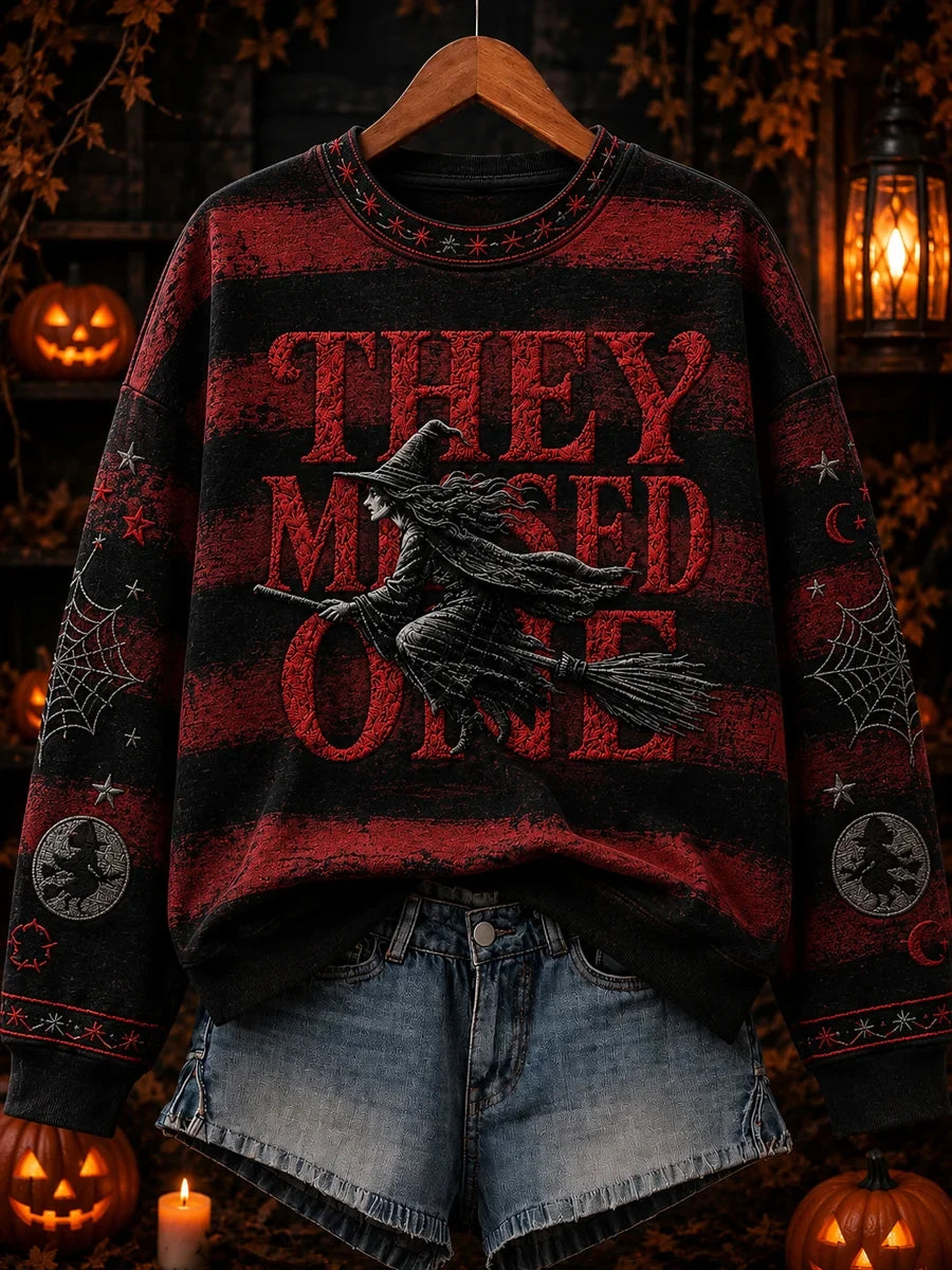 162 They Messed One Sweatshirt Ladies Halloween Clothes Apparel Gift For Friends - Merchluma