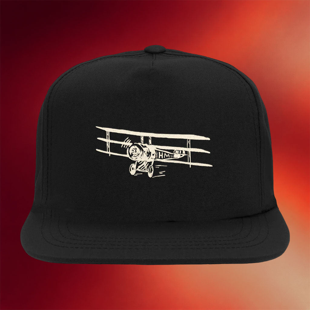 Interscope Merch Hunter Metts Biplane Embroidered Snapback Hat Gifts For Brother - Merchluma