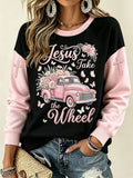 Jesus Take The Wheel Sweatshirt Ladies Halloween Outfits Gift For Friends - Merchluma