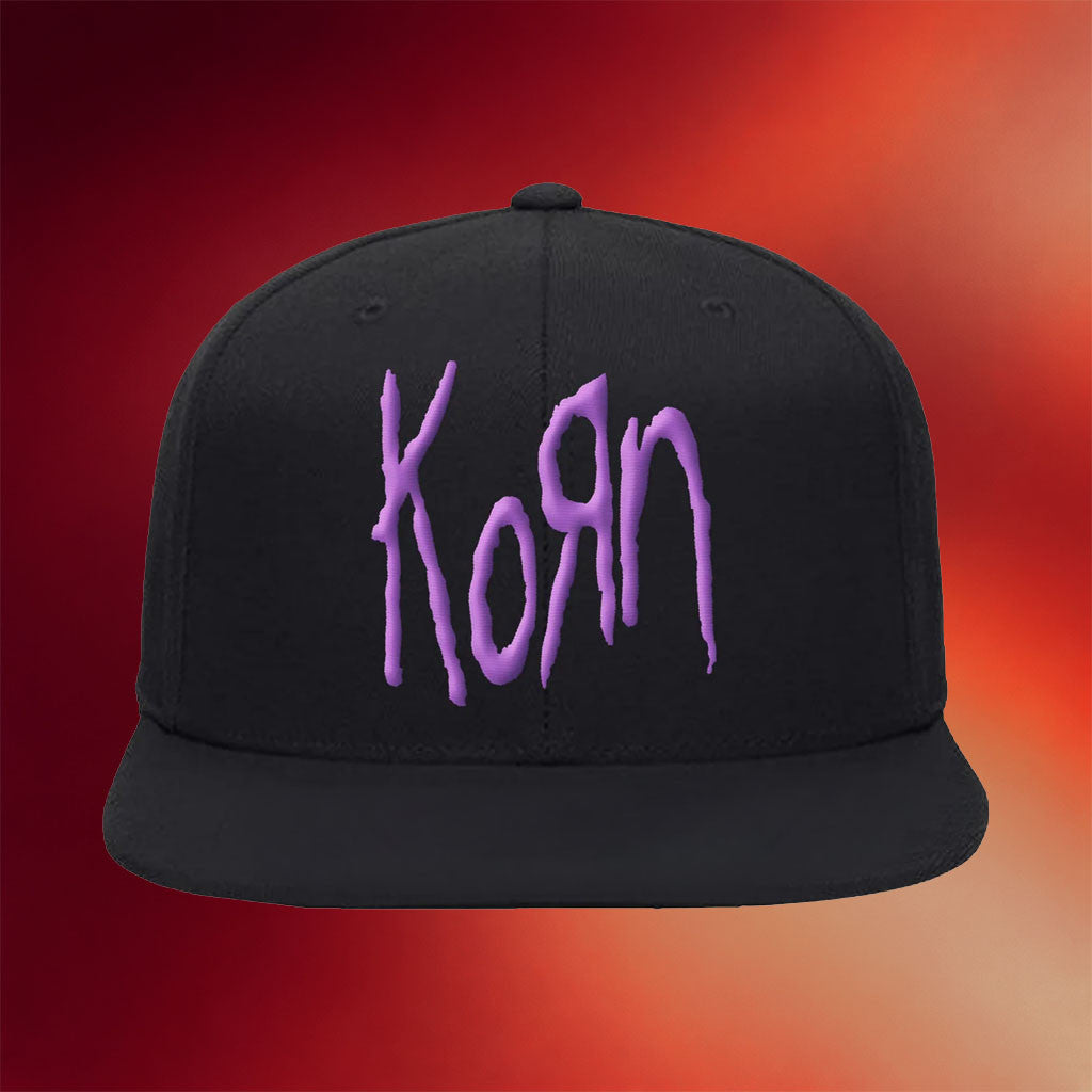 Korn Merch 2026 KoRn Logo Embroidered Snapback Hat Best Gift For Band Fans - Merchluma