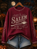 Salem Broom Company Sweatshirt Halloween Horror Nights Apparel Gift For Sister - Merchluma